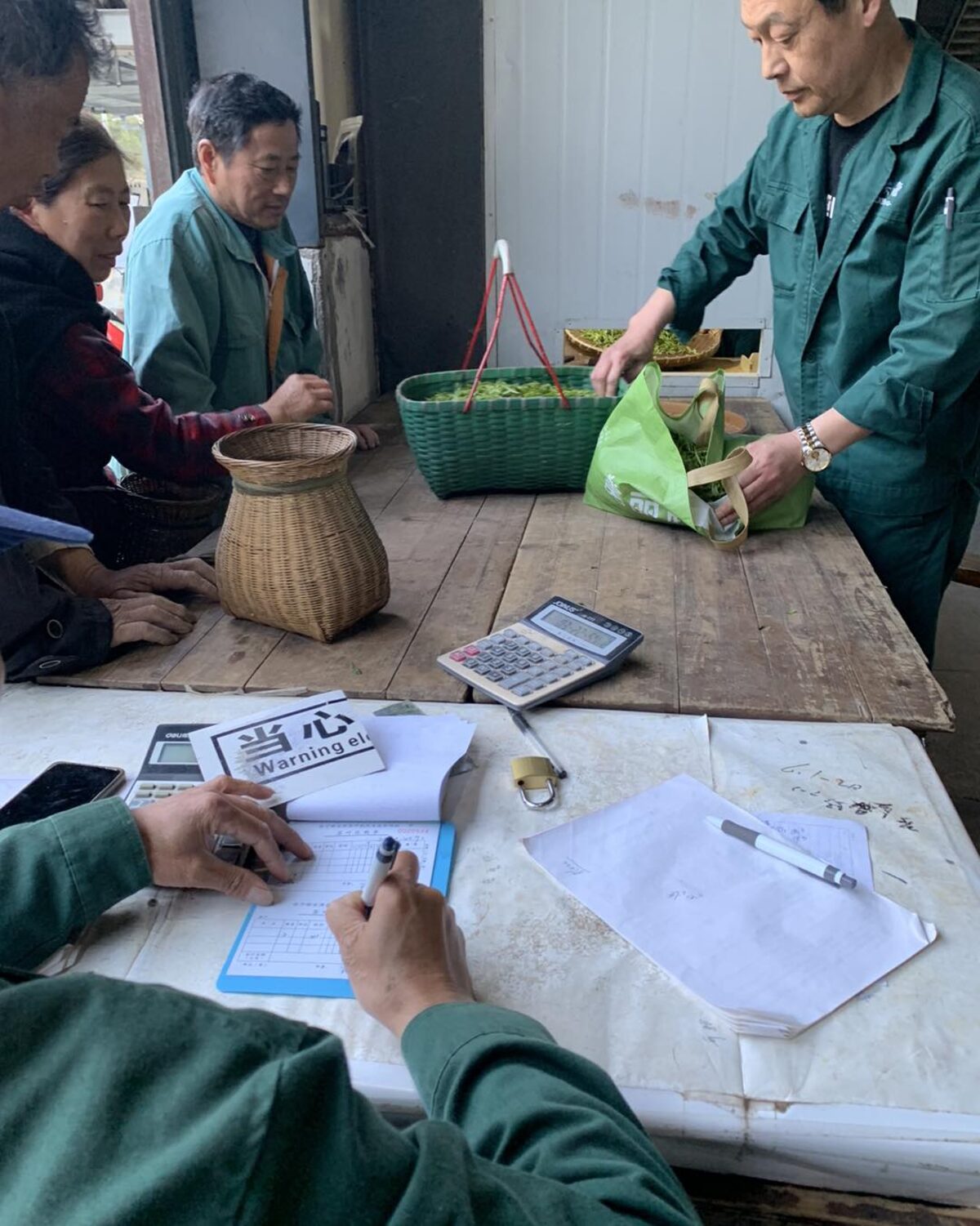 Photo prise lors du voyage chez les producteurs en Chine