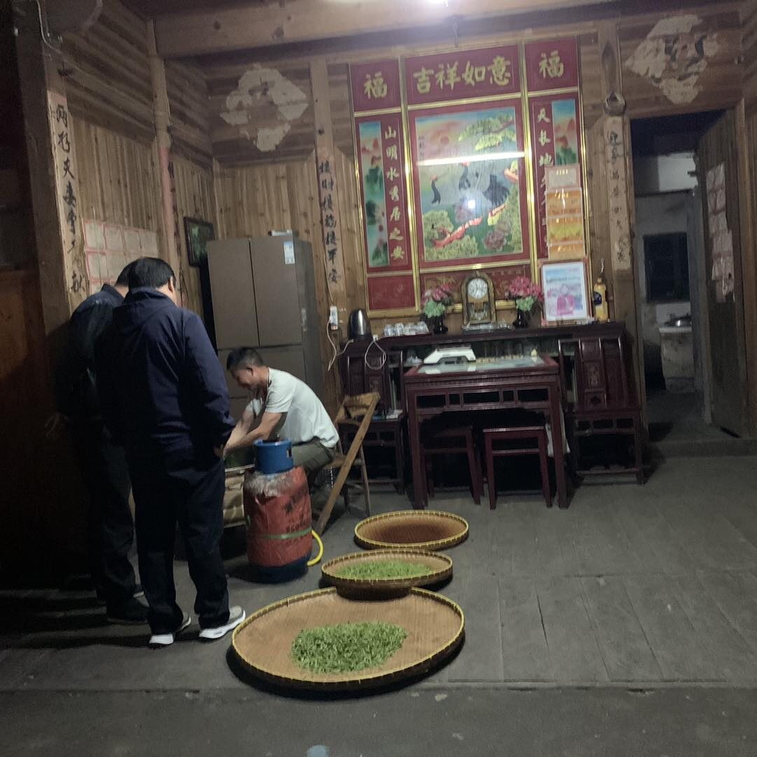 Intérieur d'une maison de thé traditionnelle en Chine